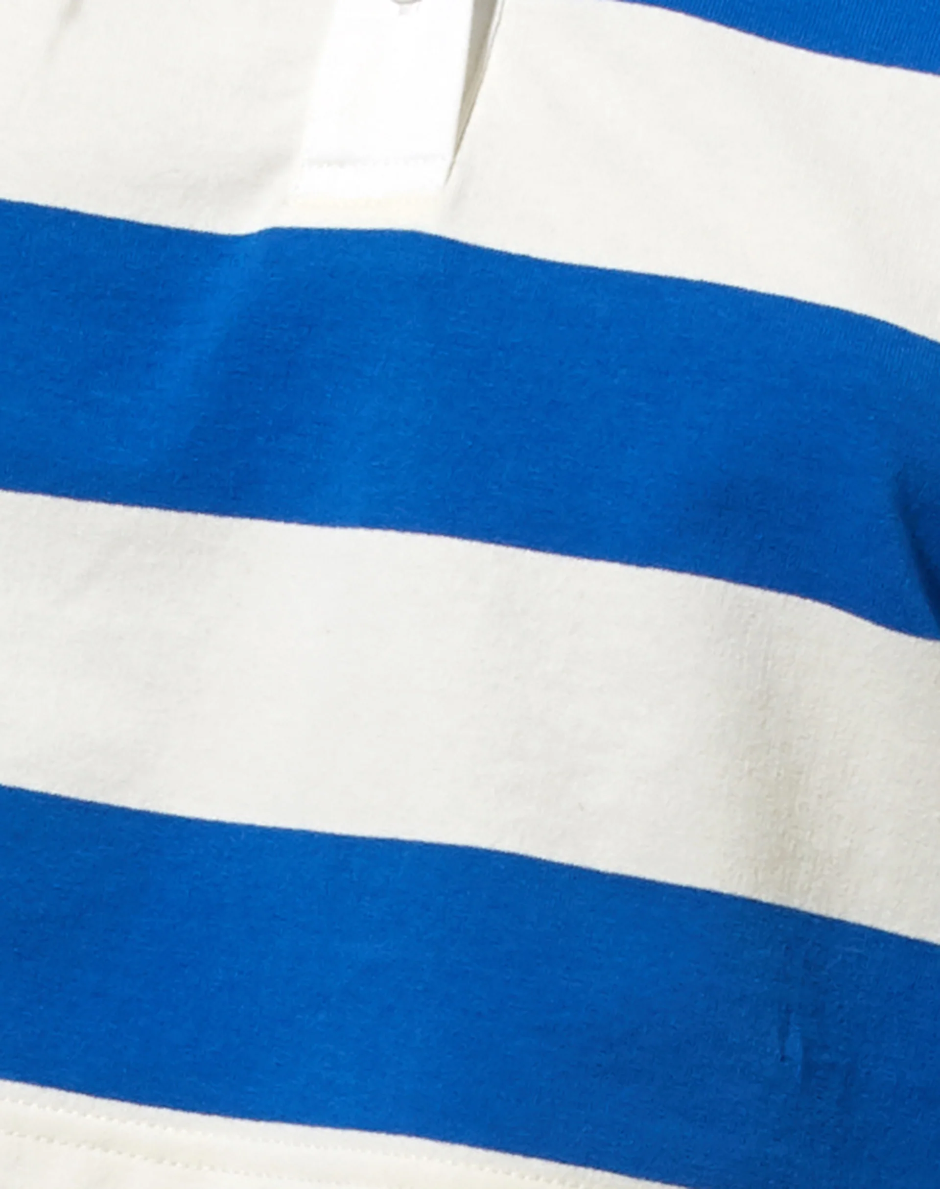 Sarin Polo Top in Stripe Ivory and Blue - Image 6