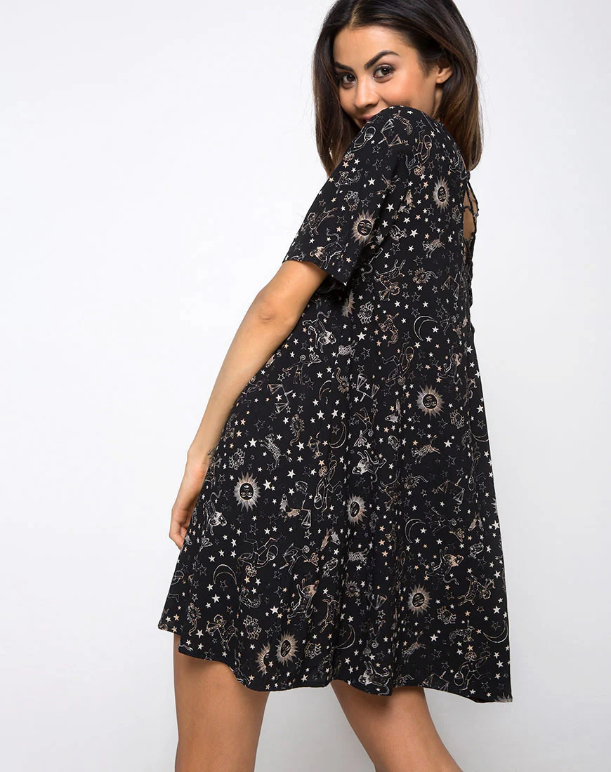 Sasena Swing Dress in Astro Black - Image 2