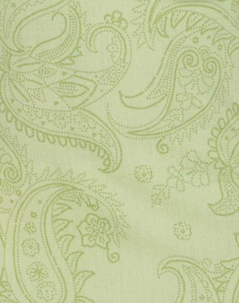 Sastra Midi Dress in Retro Paisley Lime - Image 5