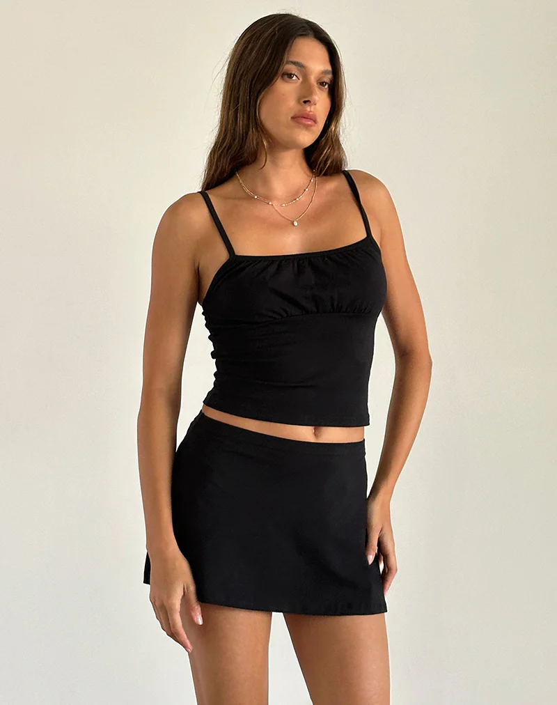 Sasya Cami Top in Black - Image 3