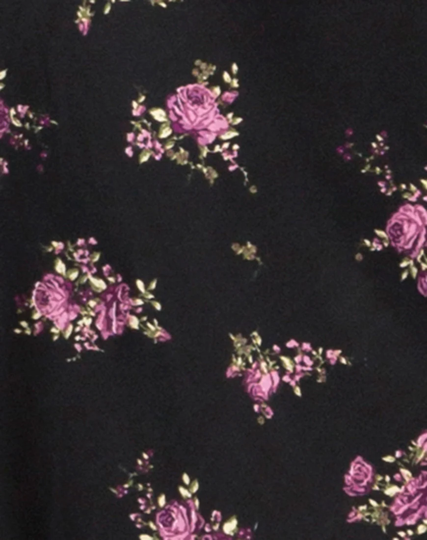 Satha Skirt in Sohey Rose Black - Image 5