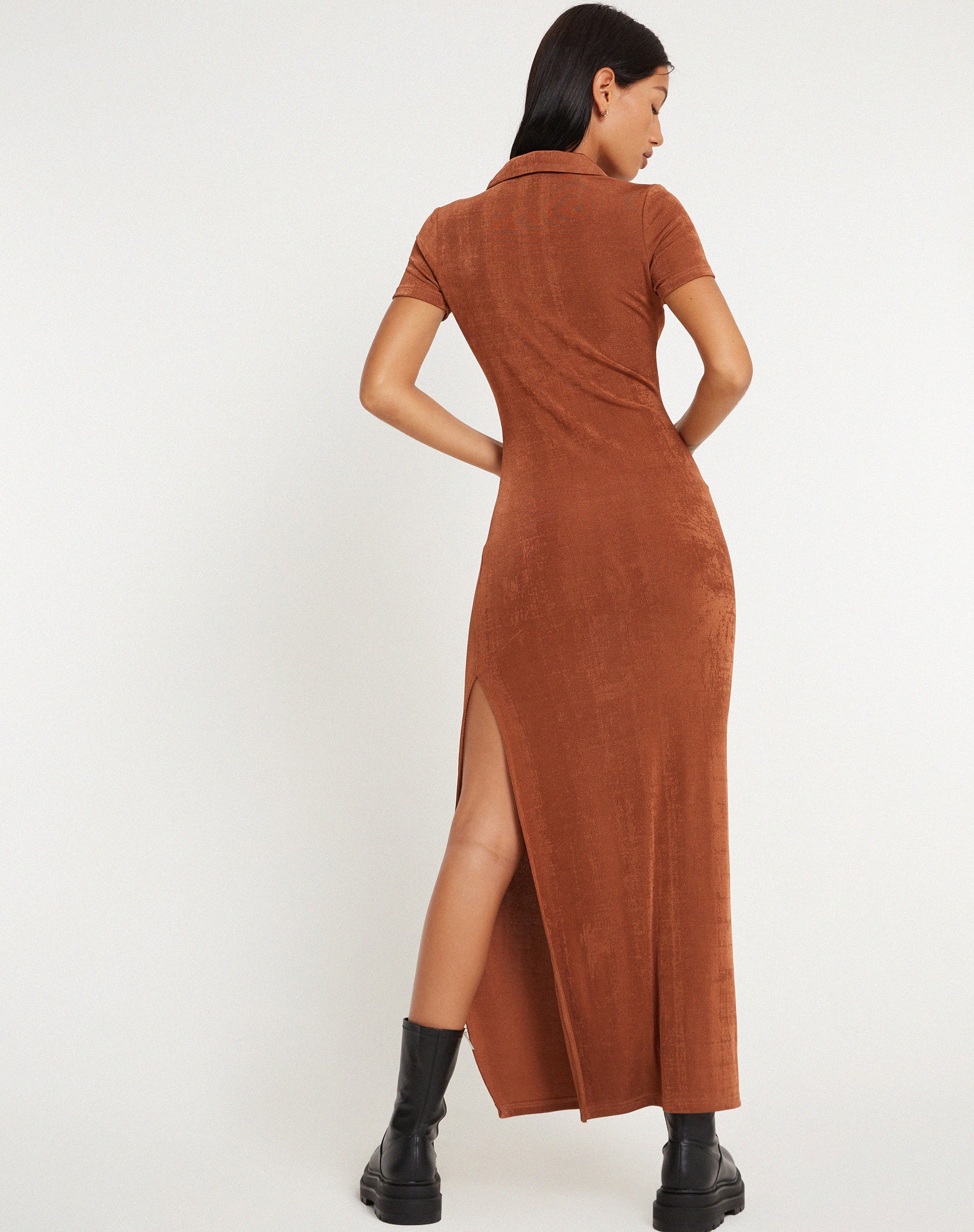 Savita Maxi Dress in Bronze - Image 2