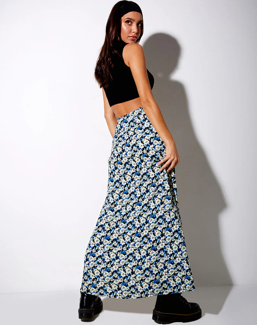 Sayan Maxi Skirt in Aster Blue - Image 4