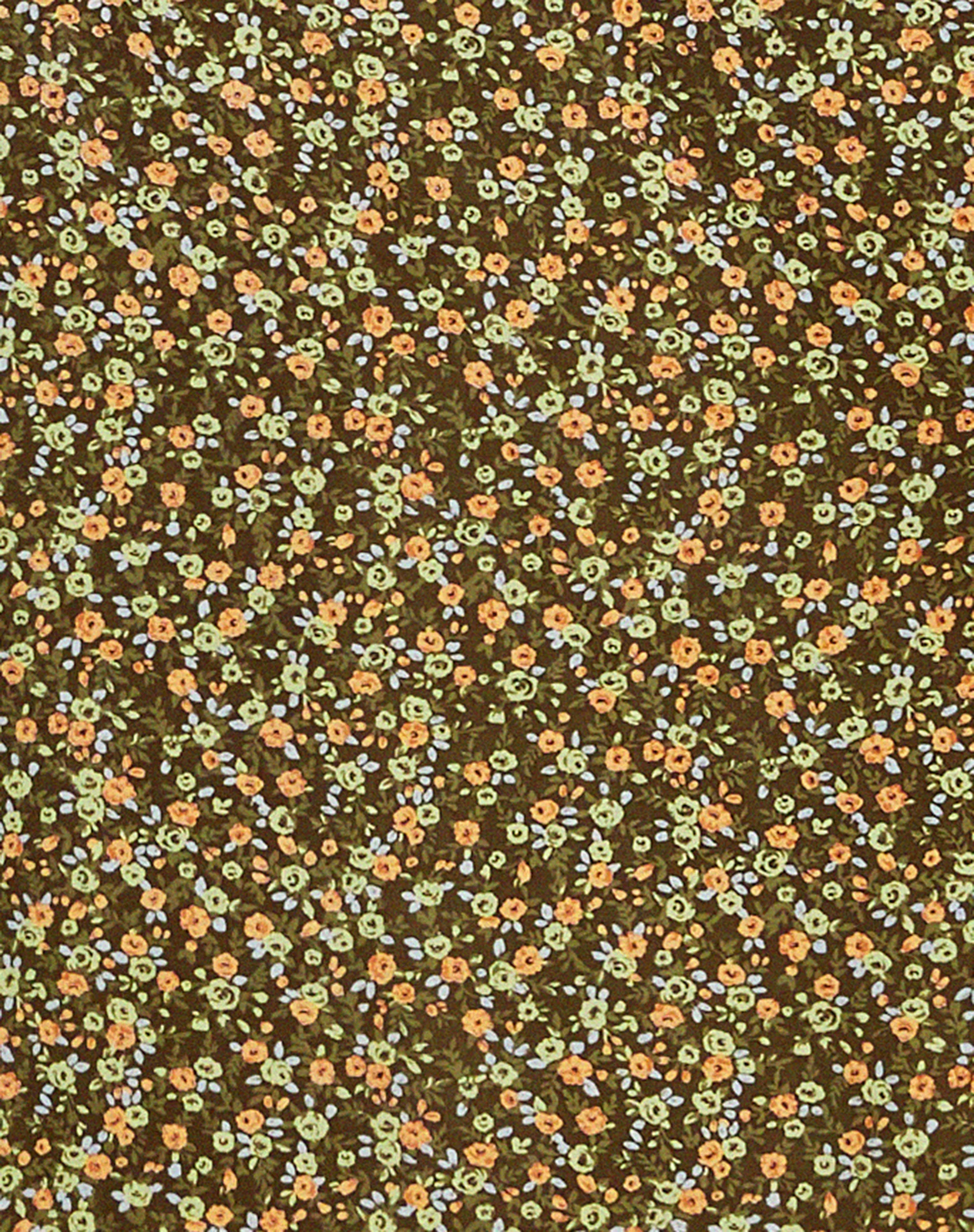 Sayan Maxi Skirt in Grungey Floral Khaki - Image 6