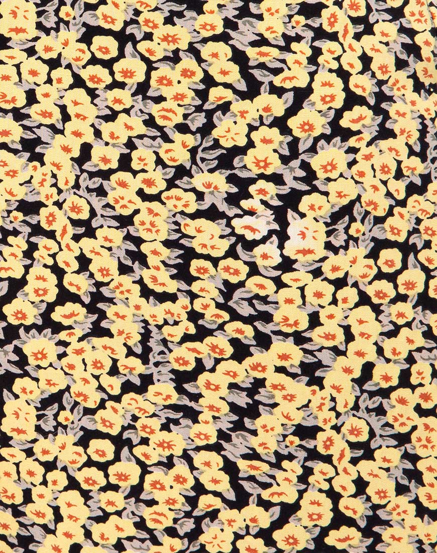 Sayan Skirt in Mini Bloom Yellow - Image 5