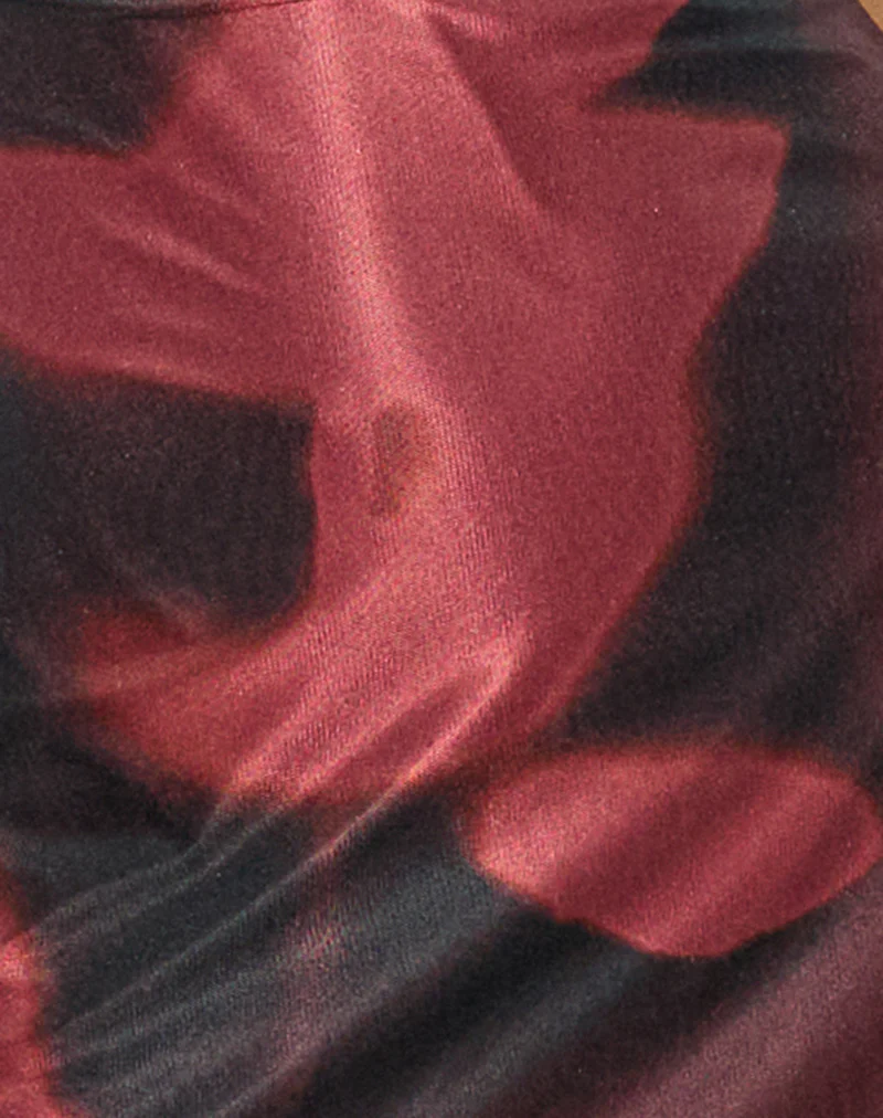 Sayu Mini Dress in Digi Flower Red - Image 6