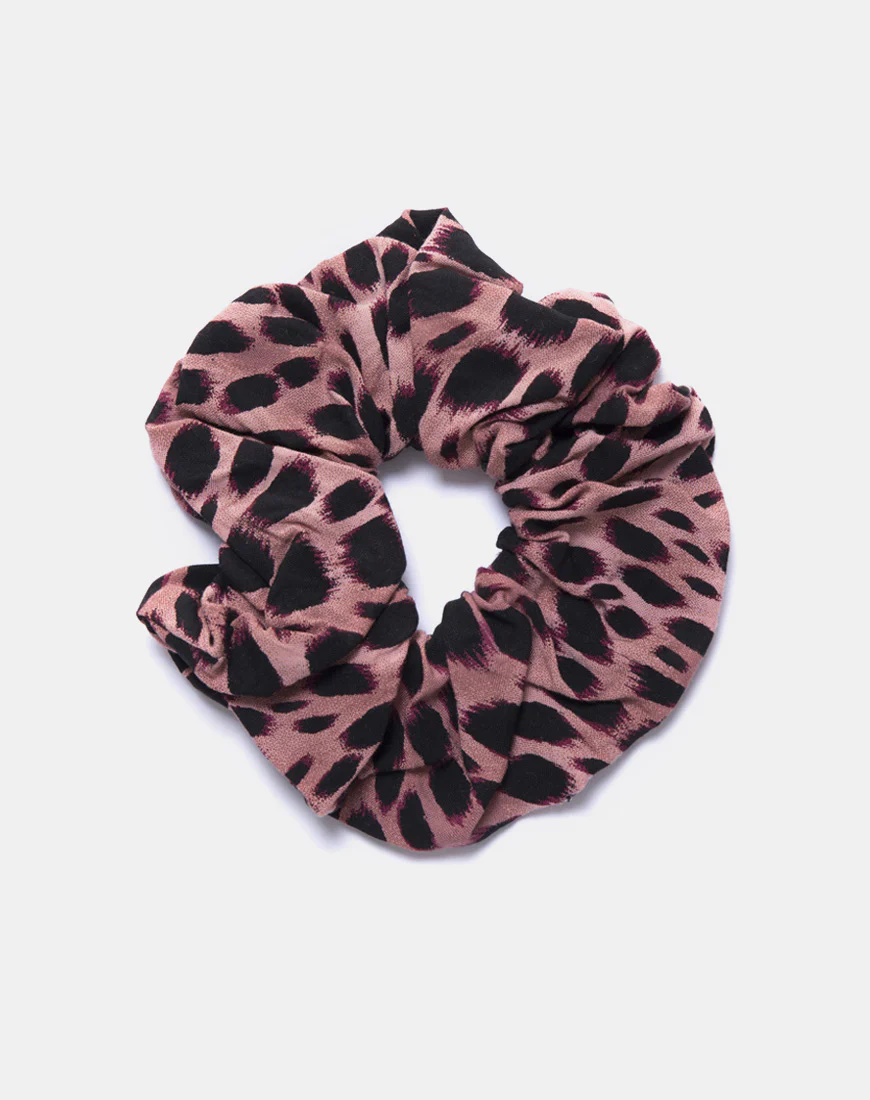 Scrunchie in Pink Cheetah - Image 2