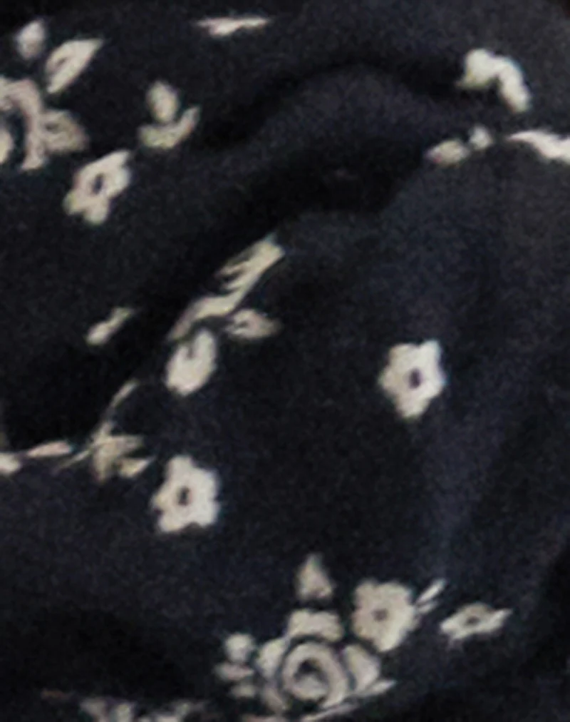 Scrunchie in Floral Land Black - Image 3