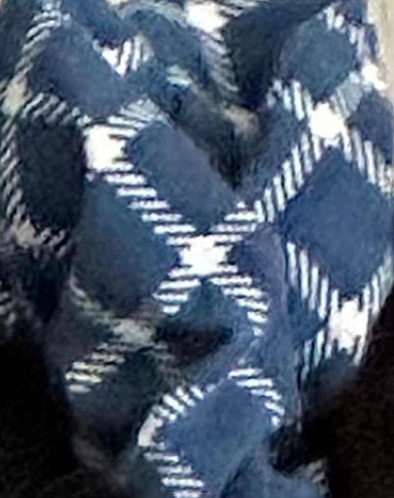 Scrunchie in Navy Tartan - Image 4