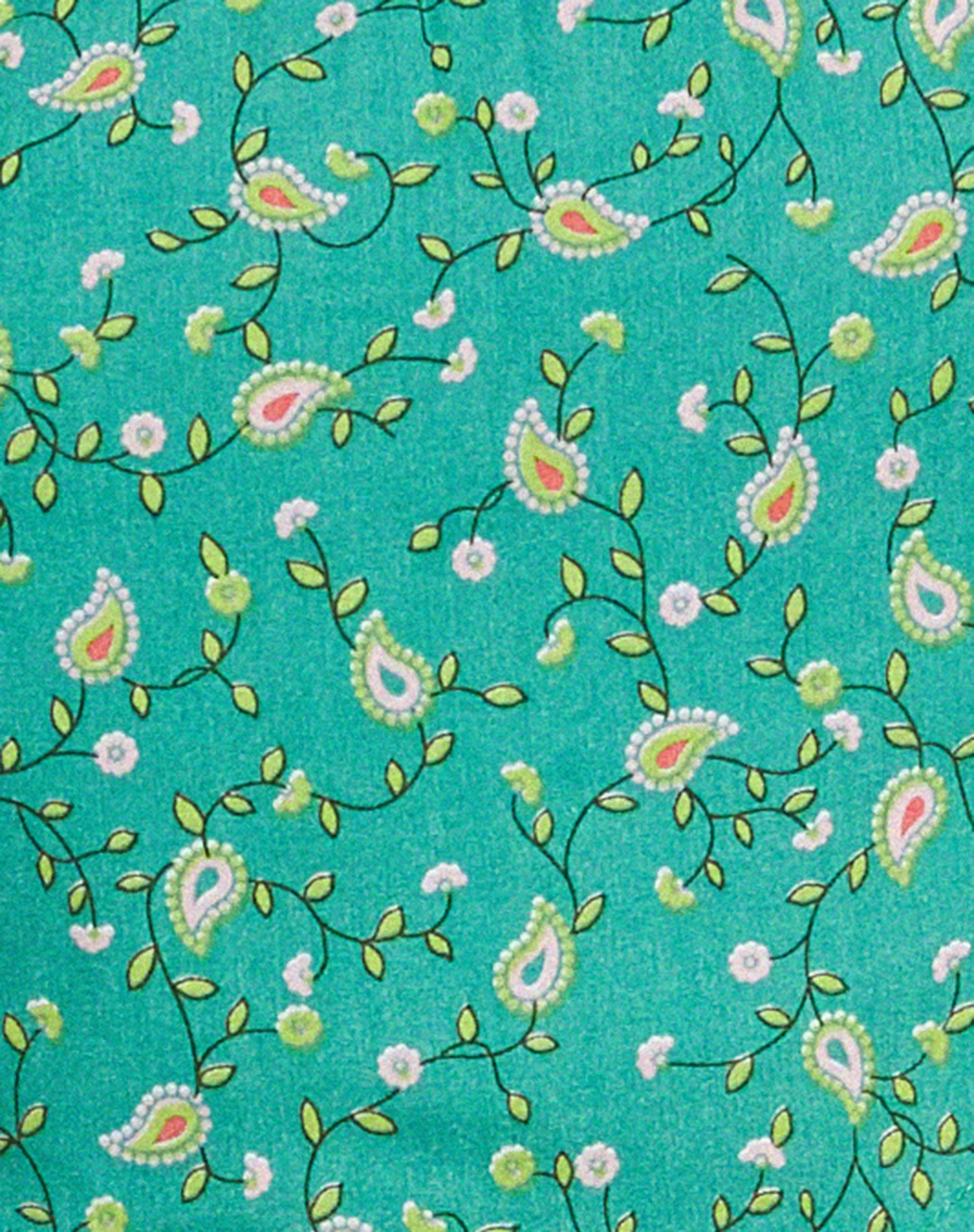 Scrunchies in Paisley Fun Green - Image 3