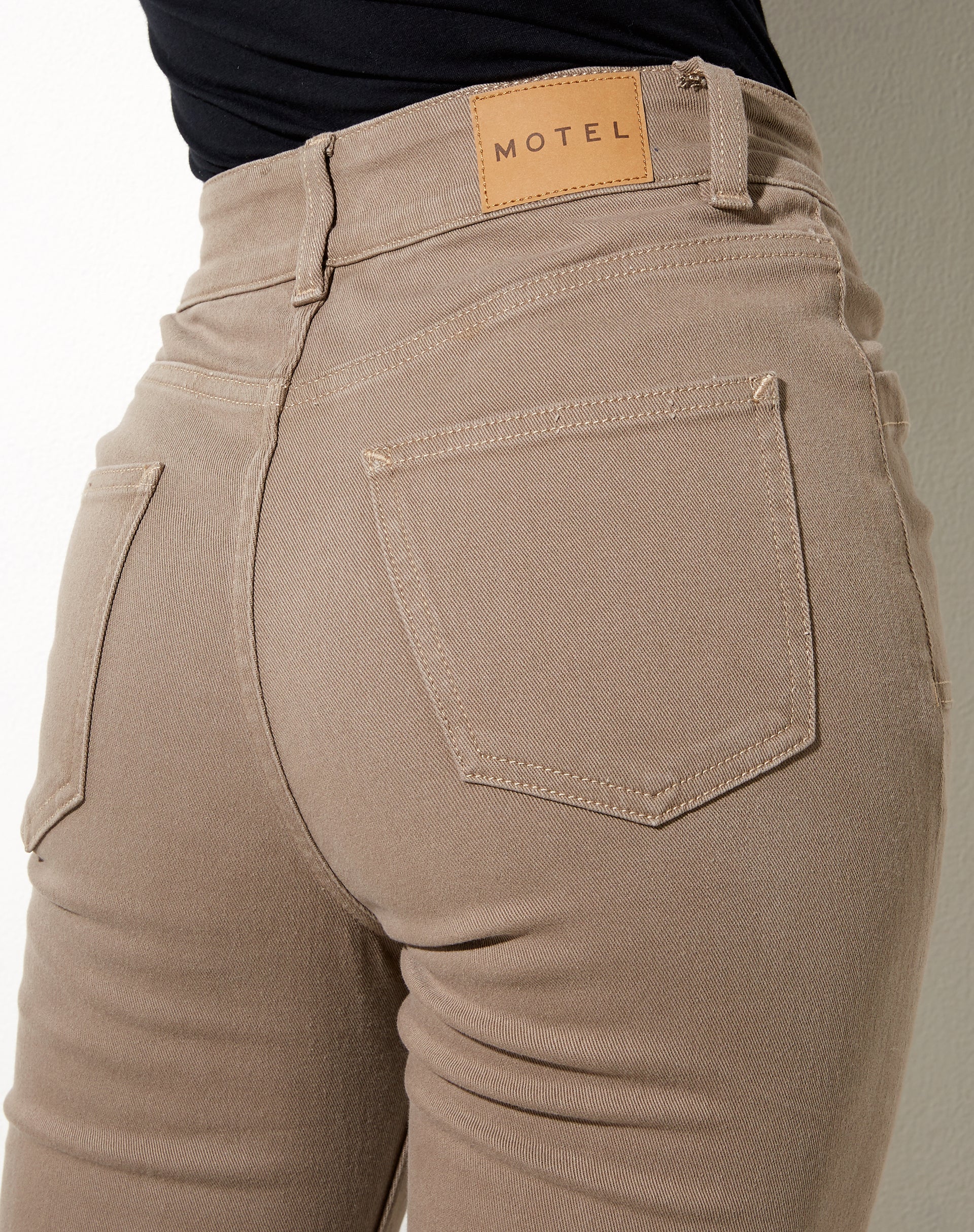 Seam Split Jeans in Burnt Olive - Image 4