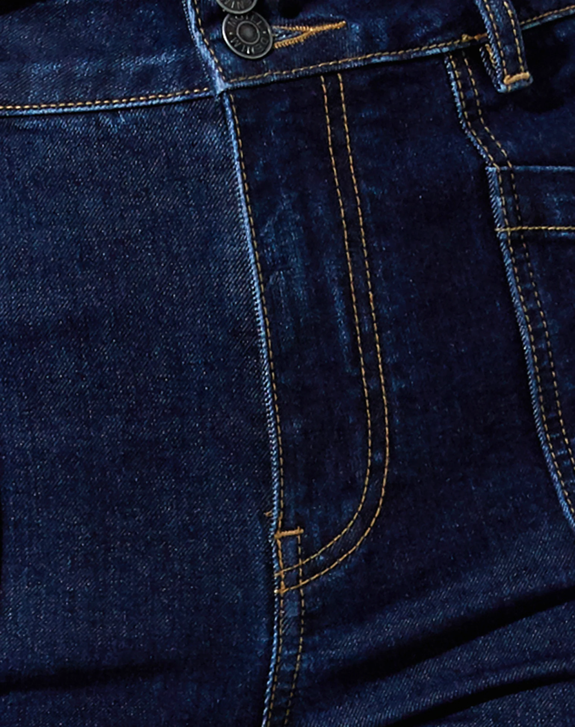 Seam Split Jeans in Indigo Blue - Image 7