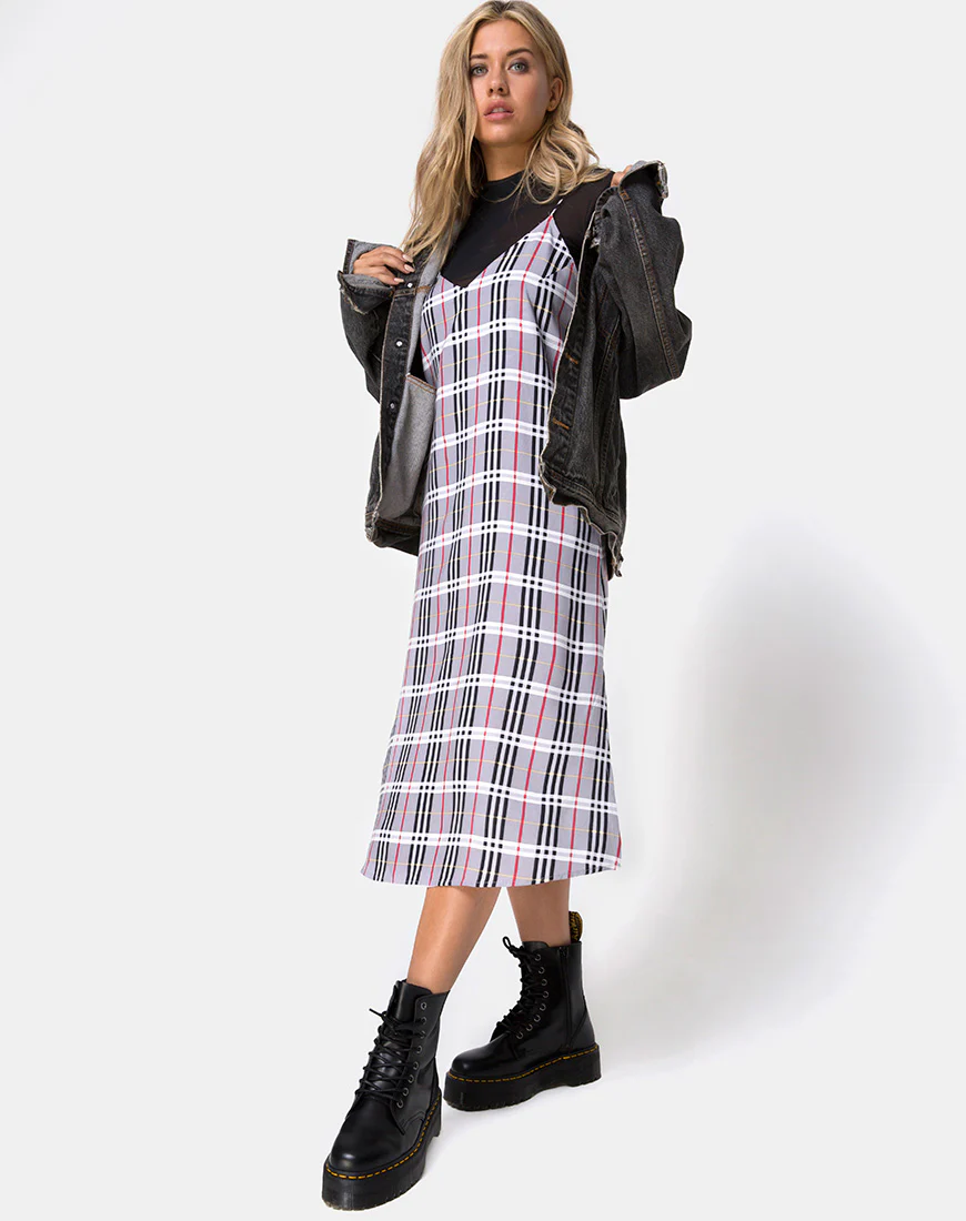 Seama Dress in Heritage Check - Image 3