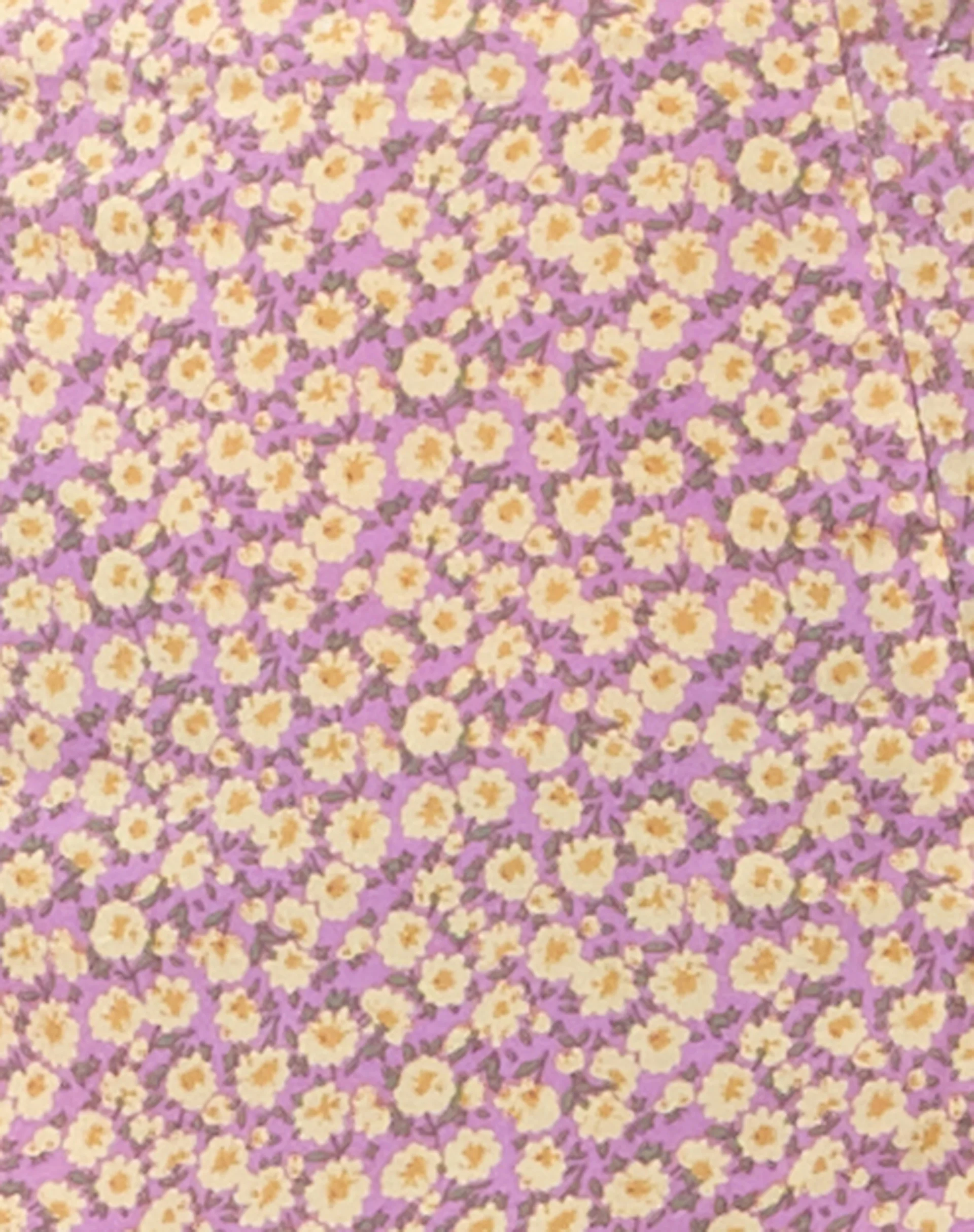 Seko Midi Skirt in Flower Fun Lilac Lemon - Image 5