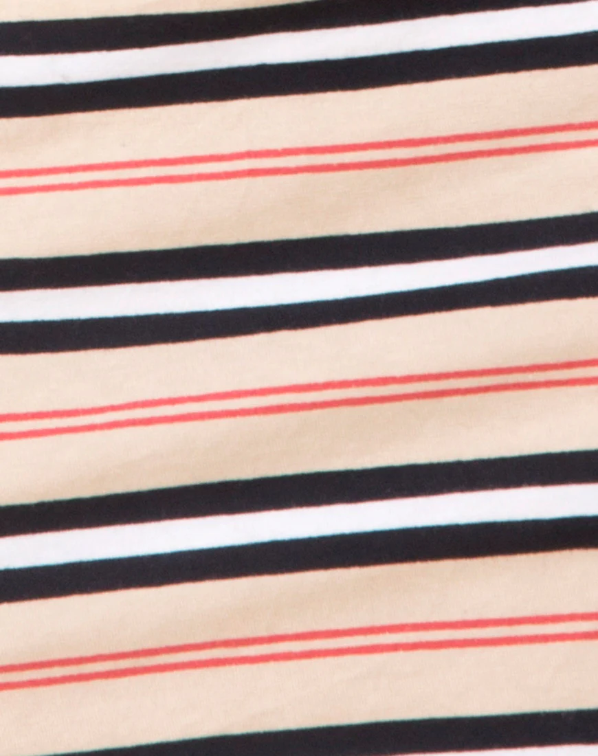 Selah Bodycon Dress in Classic Stripe Horizontal - Image 6