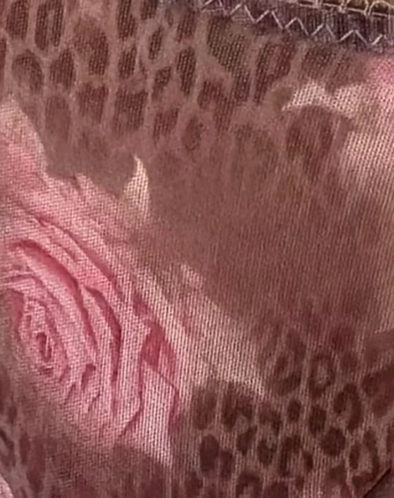 Selia Knickers in Mesh Rose Leopard - Image 6