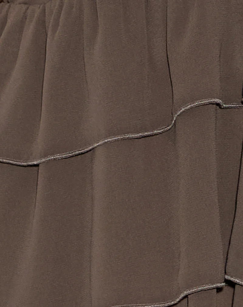 Selvina Frill Cami Top in Olive - Image 6