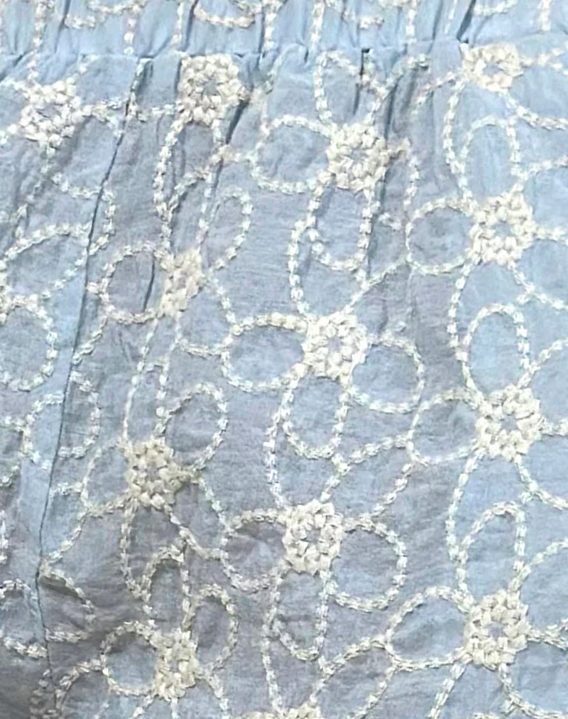 Semur Trouser in Broderie Ice Blue - Image 7