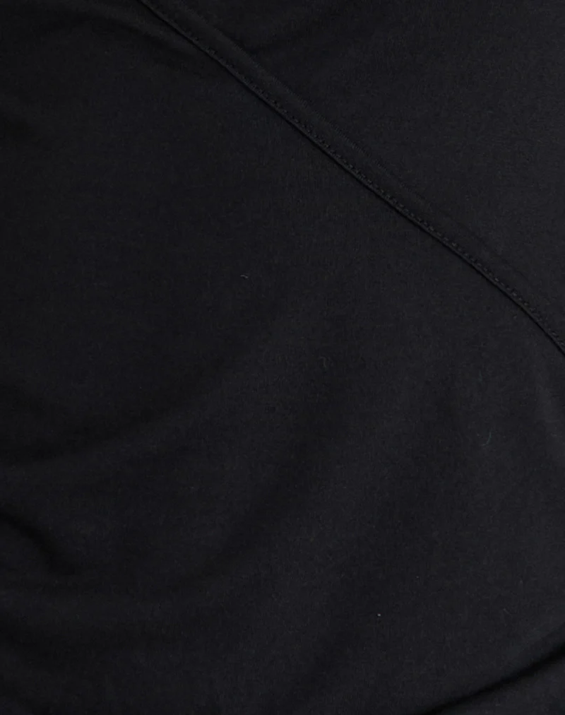 Seren Plunge Wrap Top in Cupro Black - Image 6