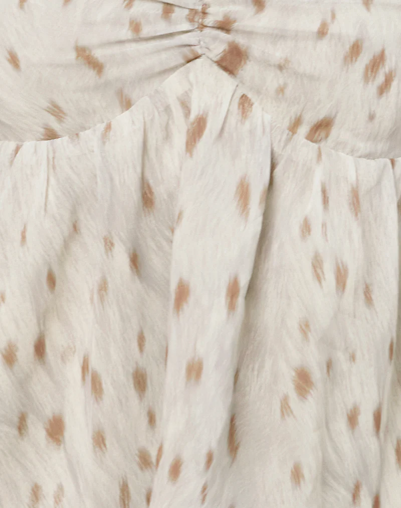 Setsuko Bandeau Longline Top in Bambi Ivory - Image 6