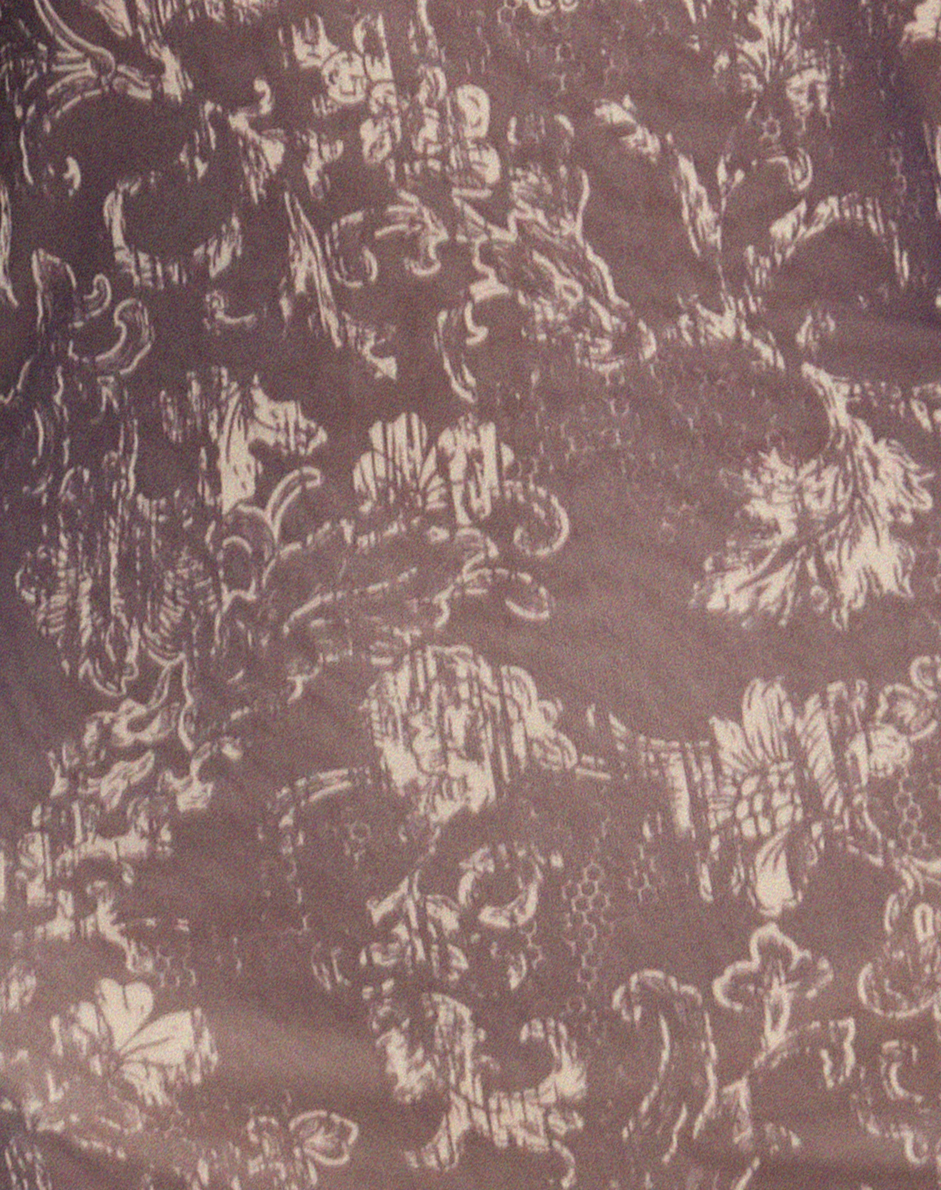Sevila Long Sleeve Mini Dress in Botanical Dark Brown - Image 5