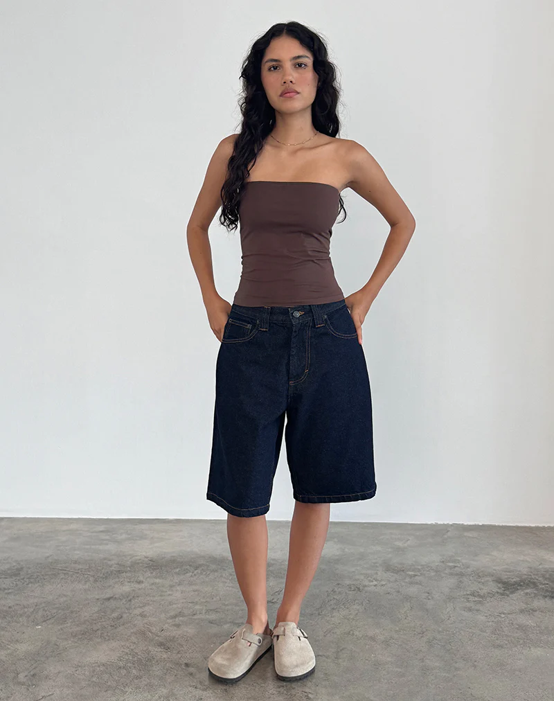 Shaelo Bandeau Top in Deep Mahogany - Image 5