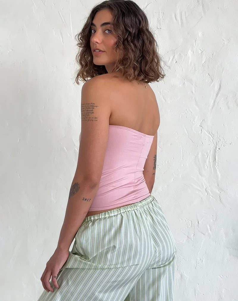 Shaelo Bandeau Top in Pink Lady - Image 3