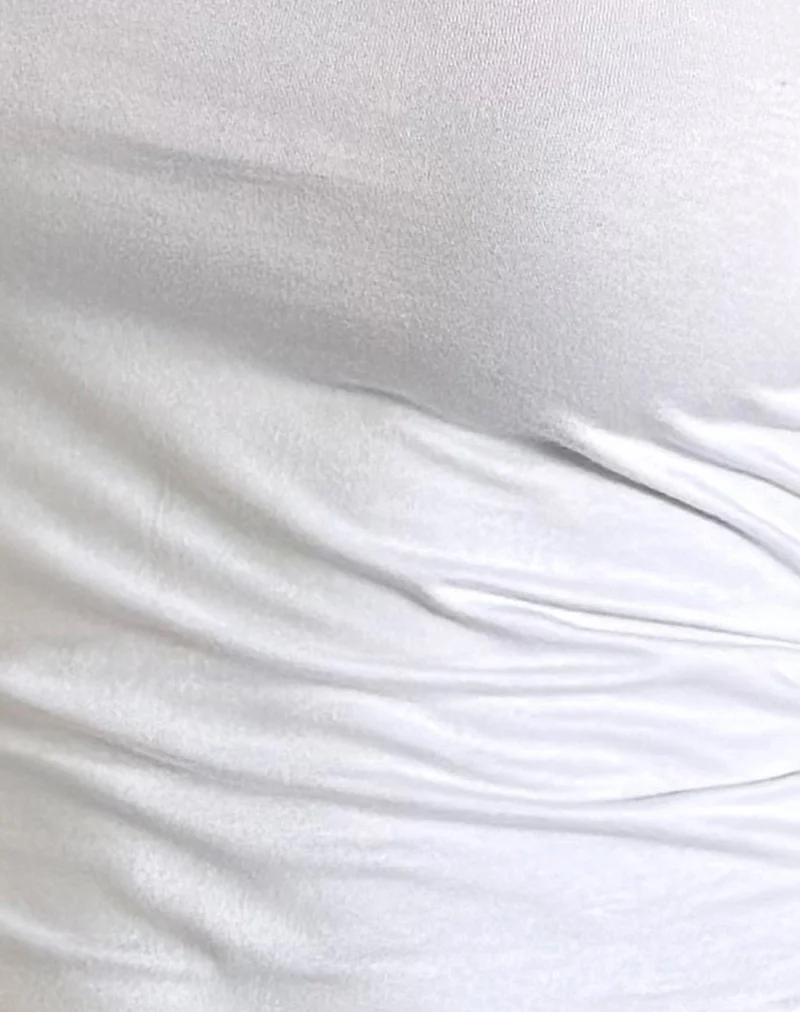 Shaelo Bandeau Top in White - Image 4
