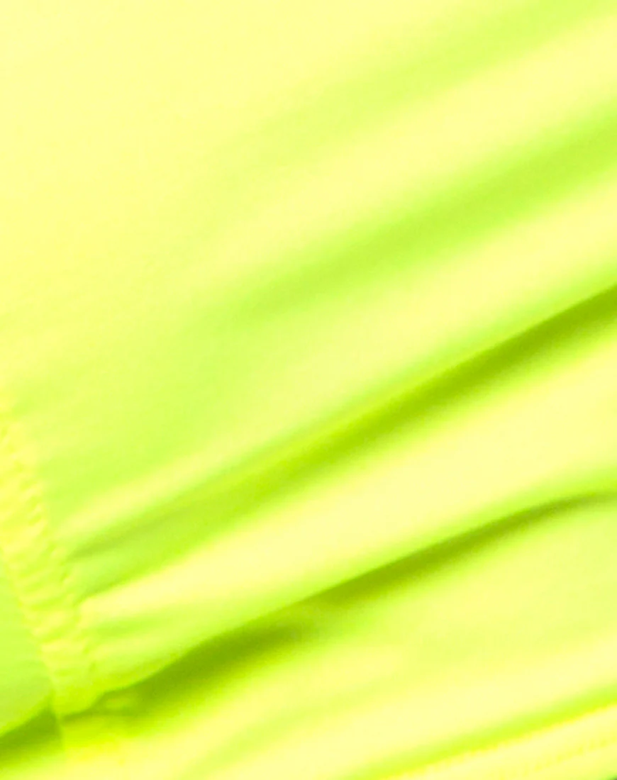 Shani Crop Top in Neon Yellow - Image 5