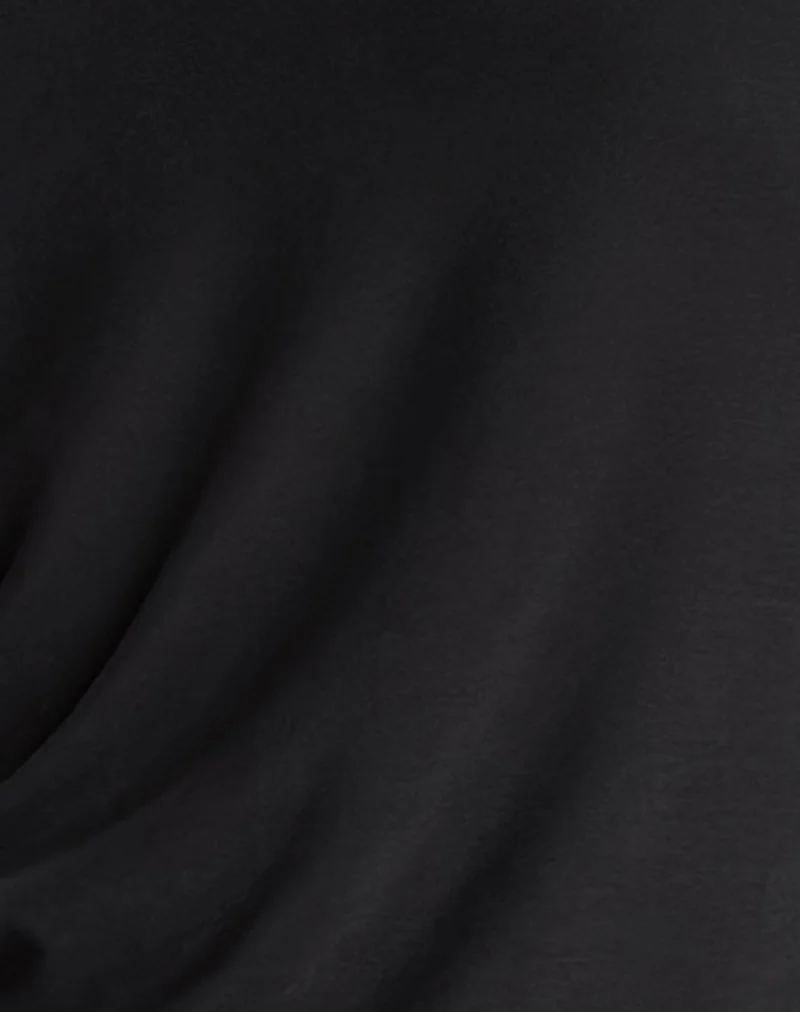 Shelisa Slouchy Mini Dress in Black - Image 6