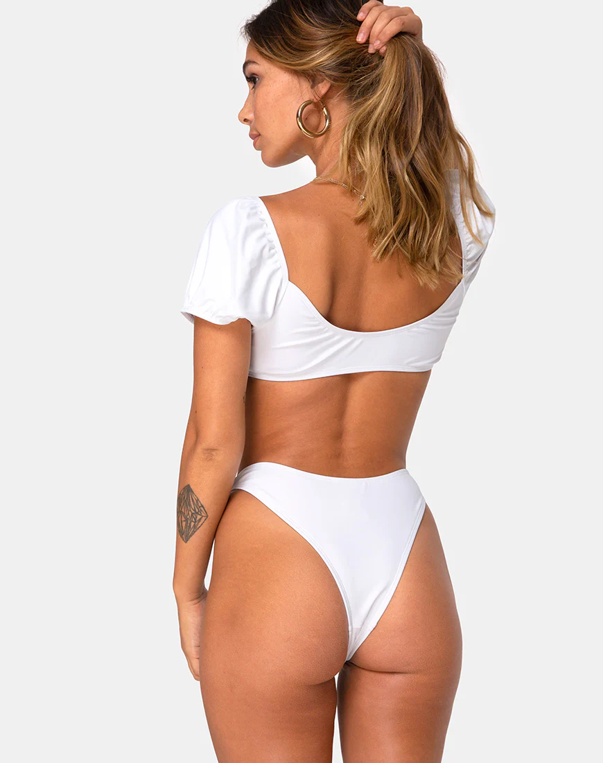Shella Bikini Top in Ivory - Image 3