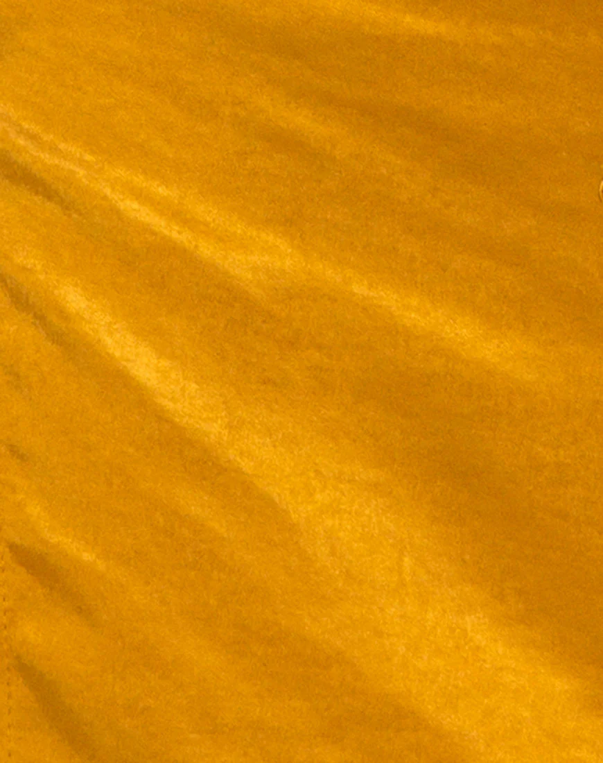 Shenka Mini Skirt in Satin Turmeric - Image 6