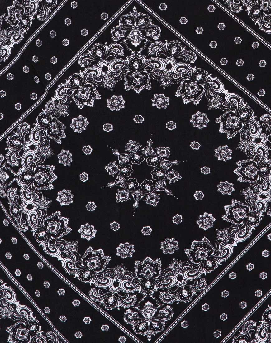 Sheny Mini Skirt in Bandana Black Placement - Image 4