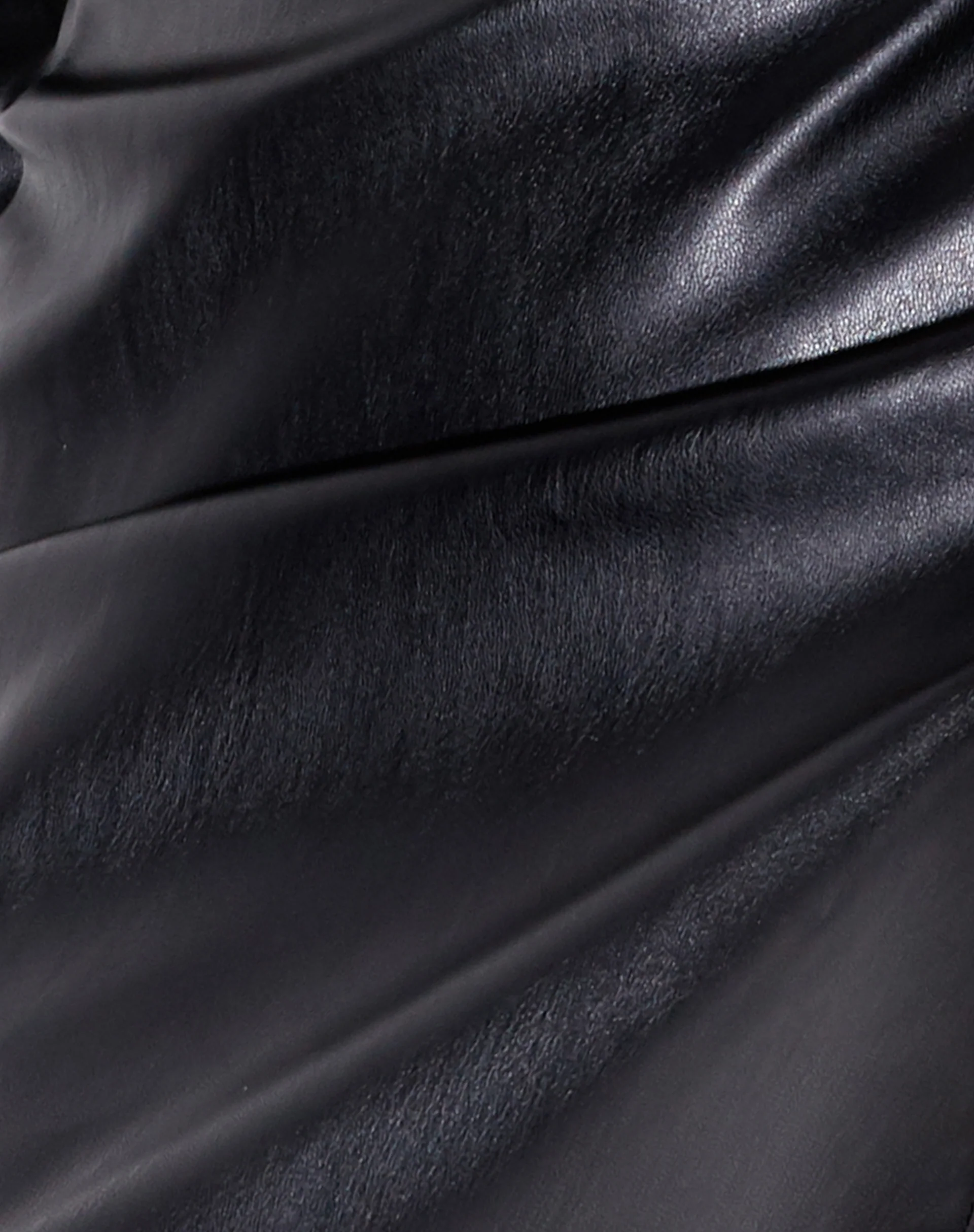 Sheny Mini Skirt in Pu Black - Image 10