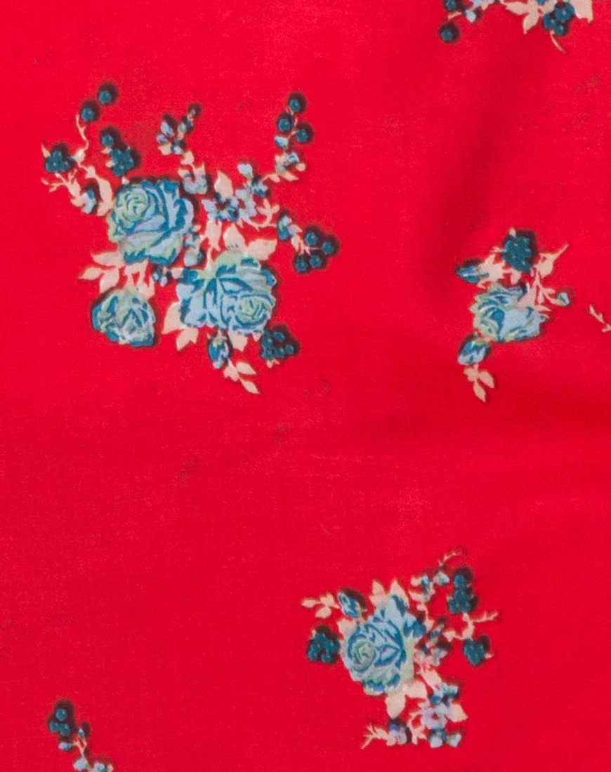 Sheny Skirt in Soi Rose Red - Image 5