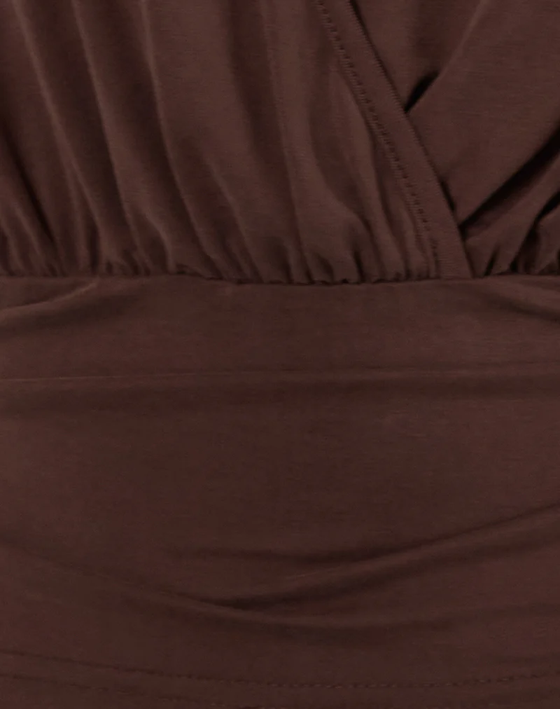 Sherlyn Halter Top In Bitter Chocolate - Image 6