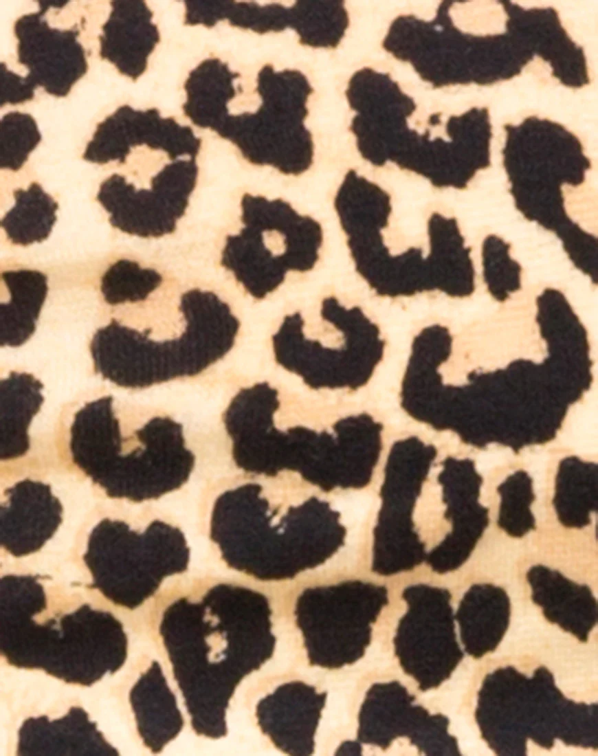 Shim Cutout Crop Top in Rar Leopard - Image 5