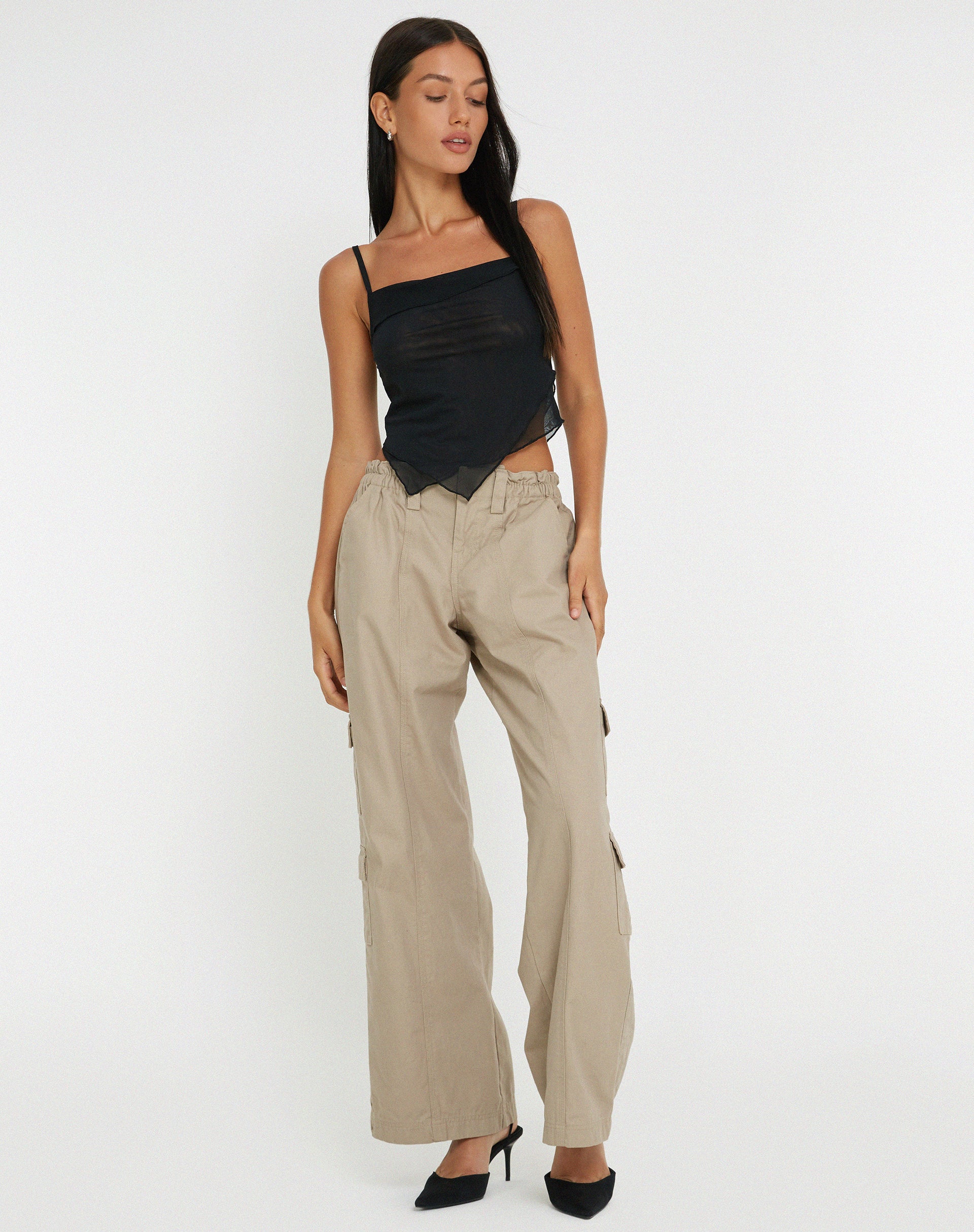 Shindu Top in Mesh Black - Image 3