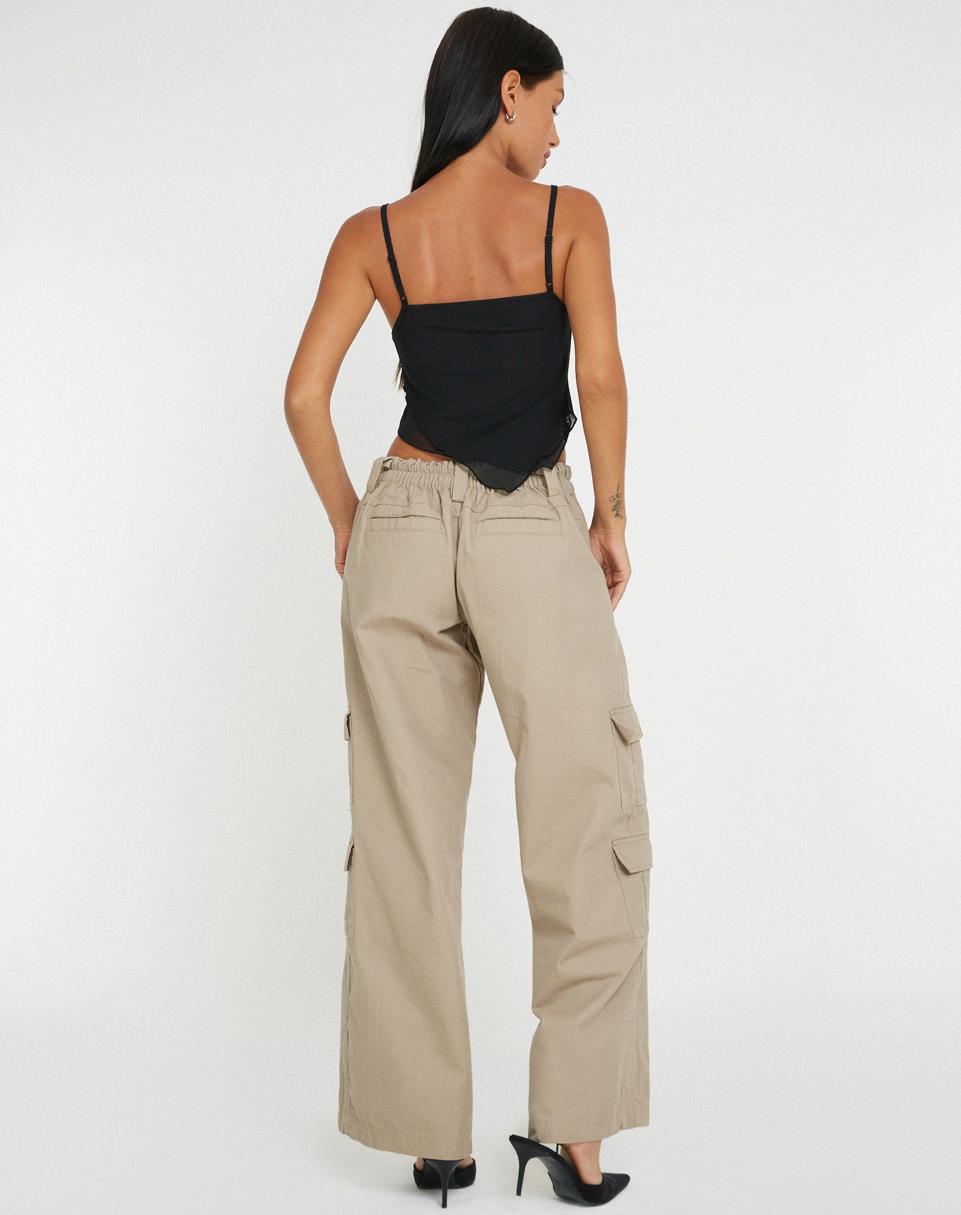 Shindu Top in Mesh Black - Image 4