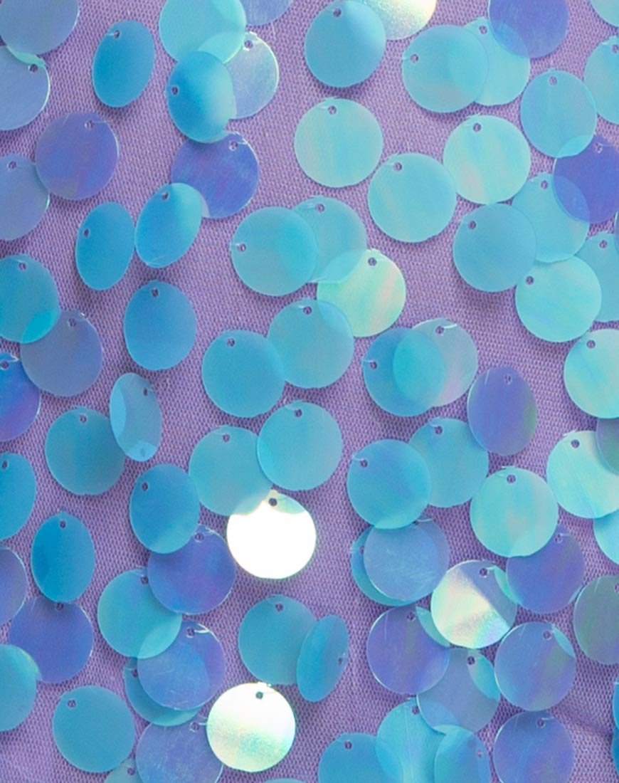 Shine Dress in Mermaid Disc Sequin - Image 5