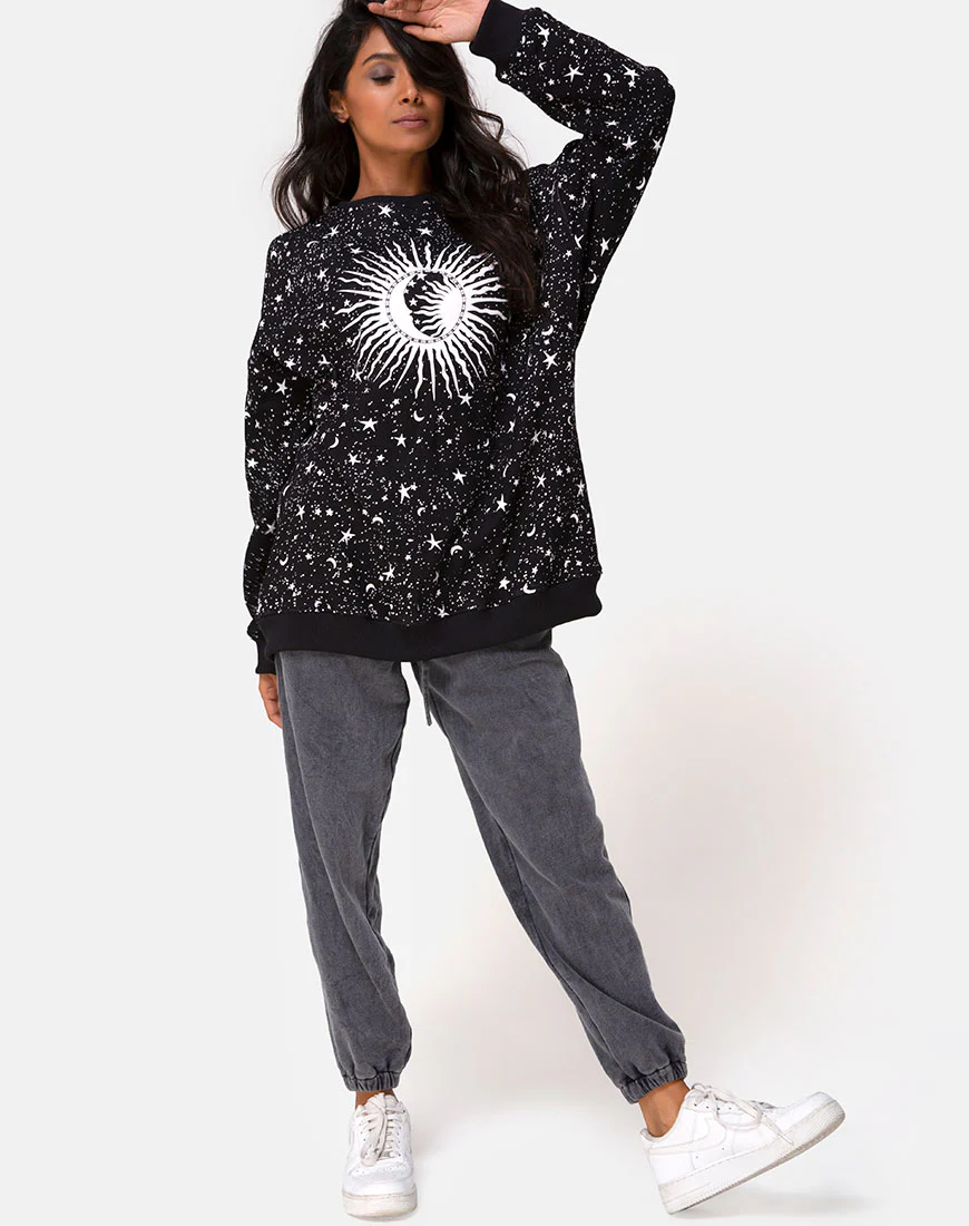 Shine Sweatshirt in Black Cosmos - Image 3