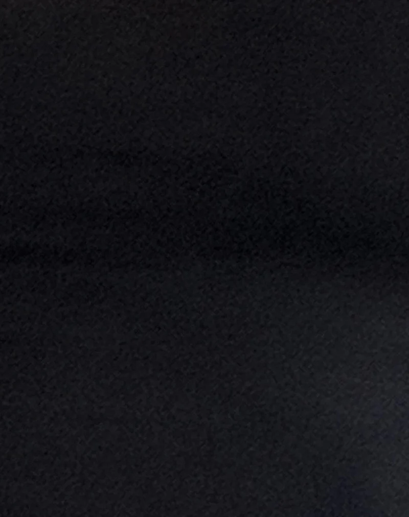 Shinju Top in Black with White Binding - Image 6