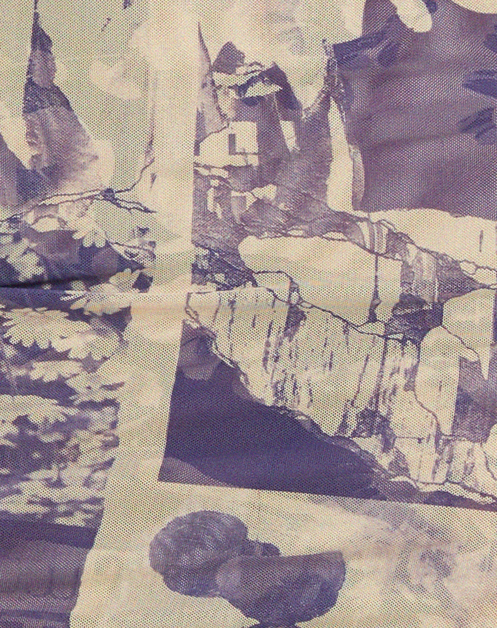 Shinura Printed Mini Dress in Collage Floral Shadow Purple - Image 7
