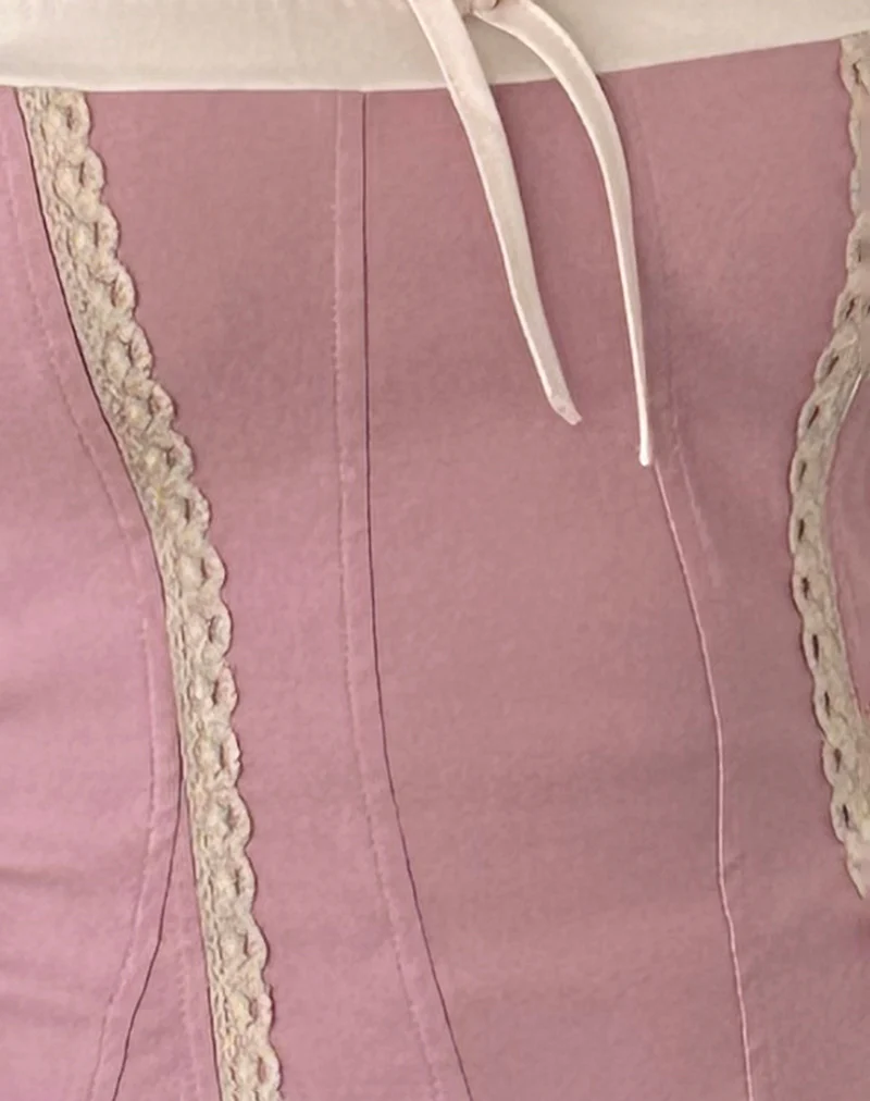 Shirina Dress in Tailoring Dusky Pink - Image 6