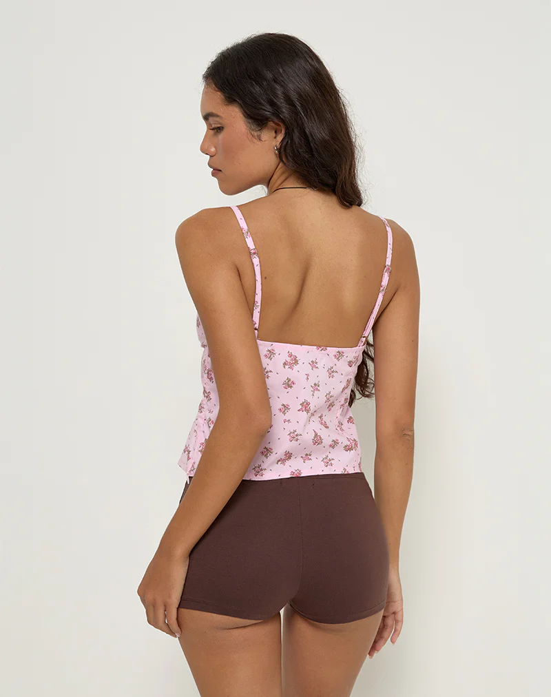 Shiroy Top in Floral Romance Pink - Image 4
