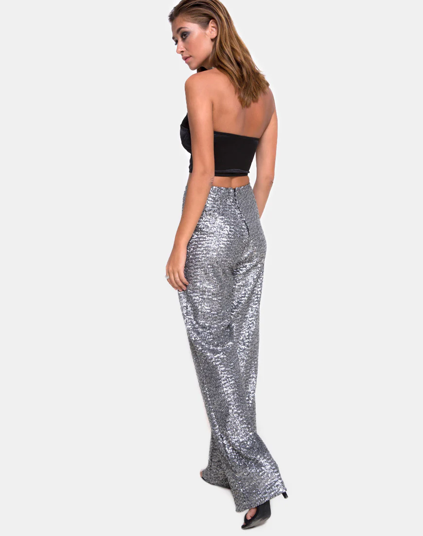 Shisui Tube Top in Satin Black - Image 4