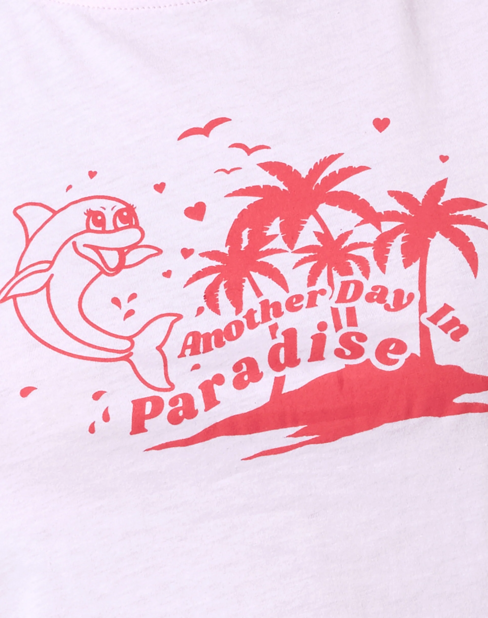 Shrunk Tee in Baby Pink Paradise Dolphin - Image 6