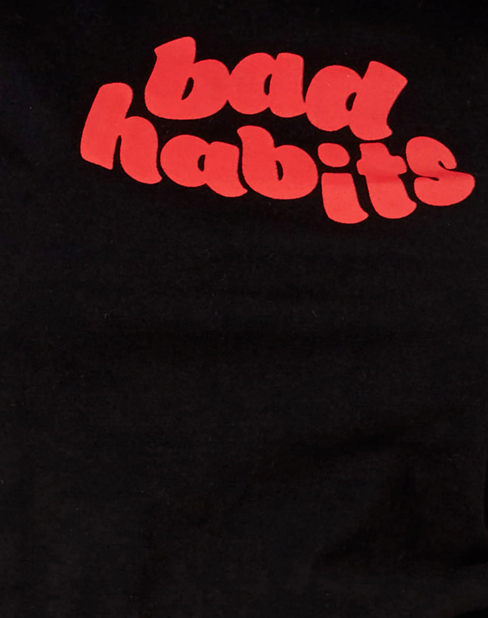 Shrunk Tee in Black Bad Habits - Image 5