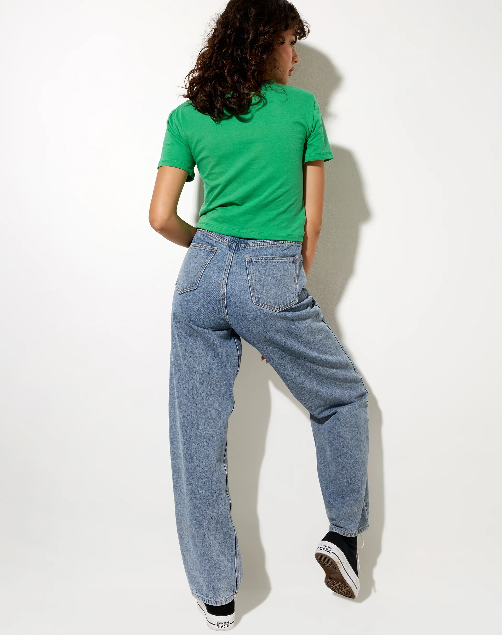 Shrunk Tee in Green Lucky you - Image 4