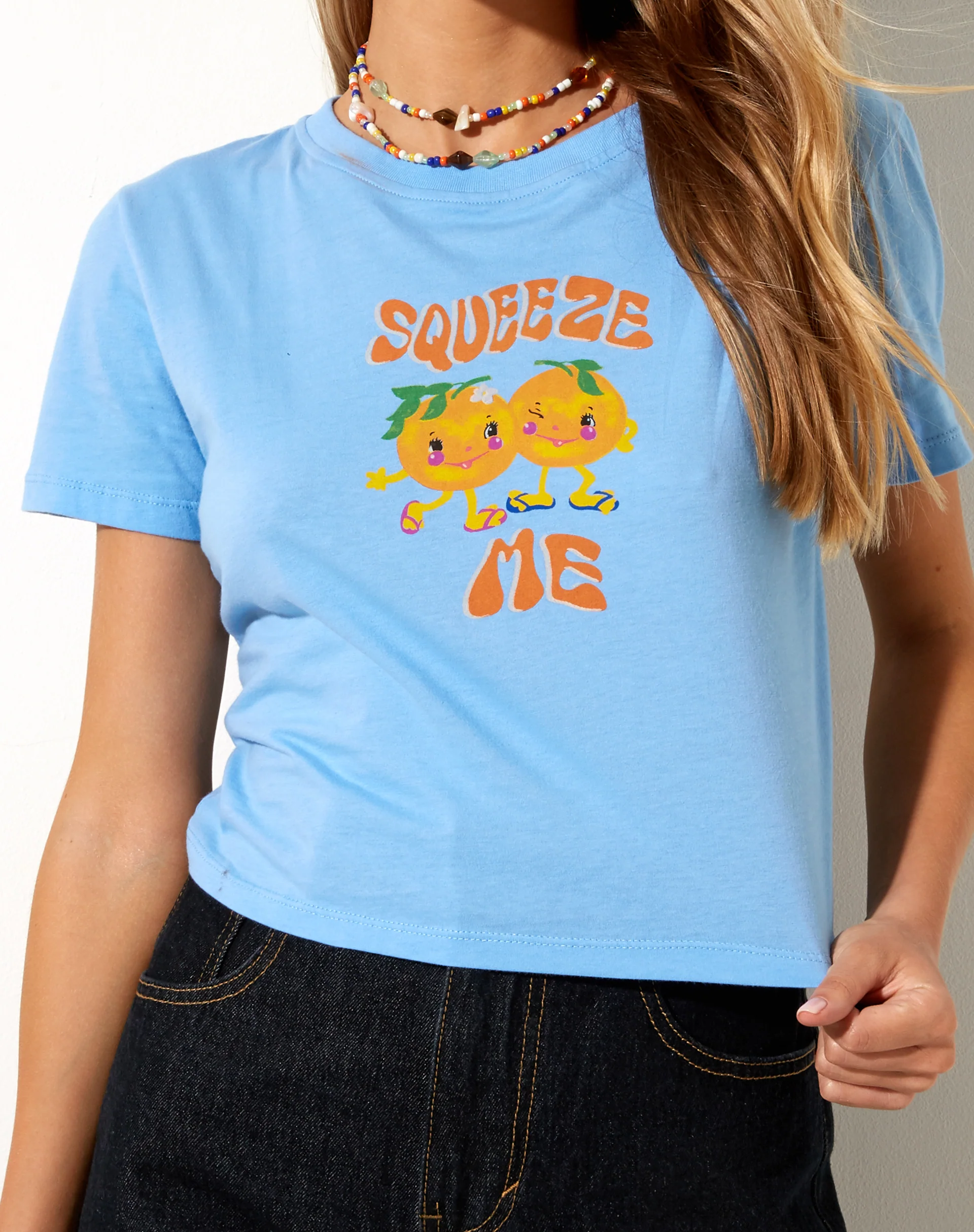 Shrunk Tee in Ocean Blue Squeeze Me - Image 3